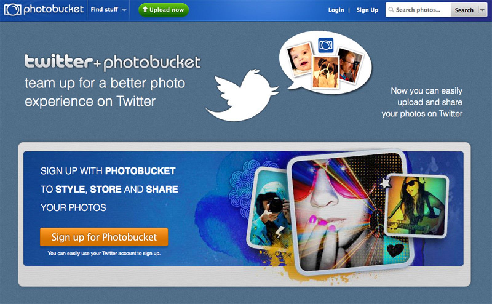 Twitter y Photobucket se han aliado para incorporar fotos a la red de microblogging