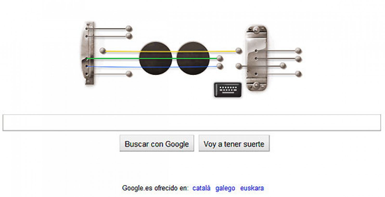 Google ha convertido su doodle en una guitarra eléctrica para homenajear a Les Paul