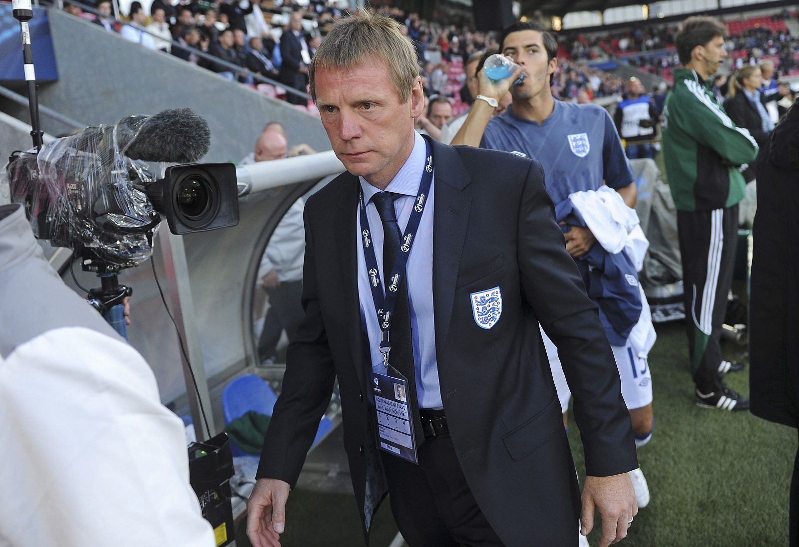 El entrenador de la selección nacional juvenil inglesa, Stuart Pearce.