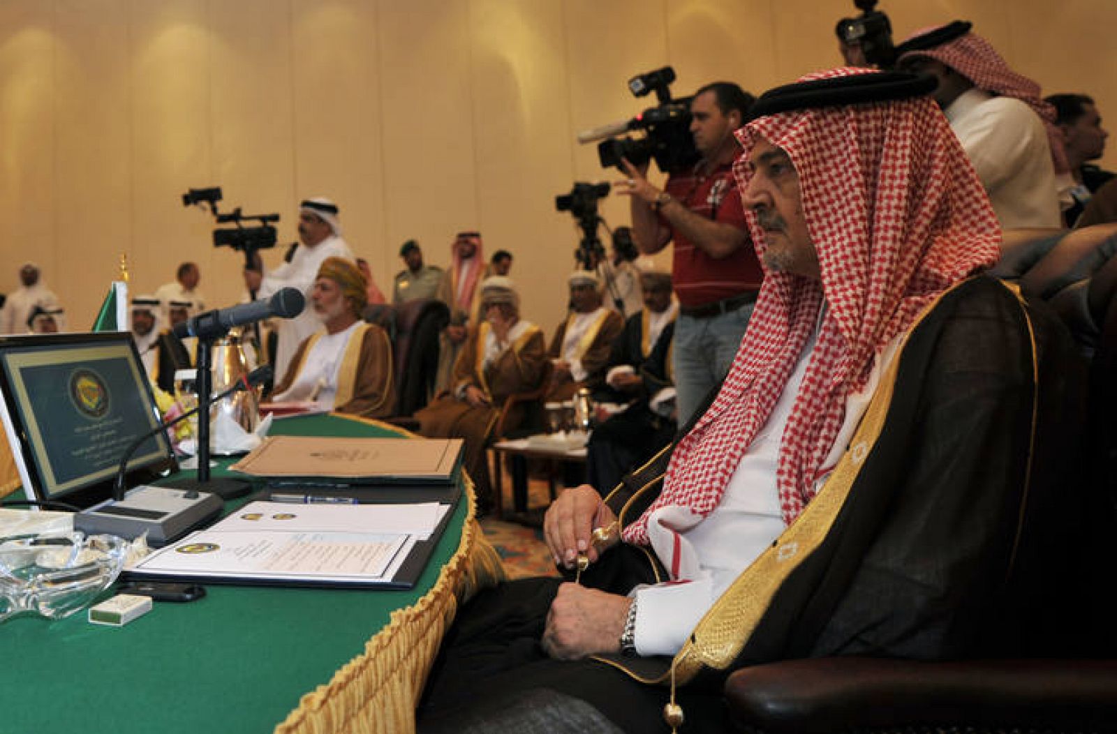 El ministro de Exteriores de Arabia Saudí, príncipe Saud al Faisal, en la reunión del Consejo de Cooperación del Golfo el 14 de junio