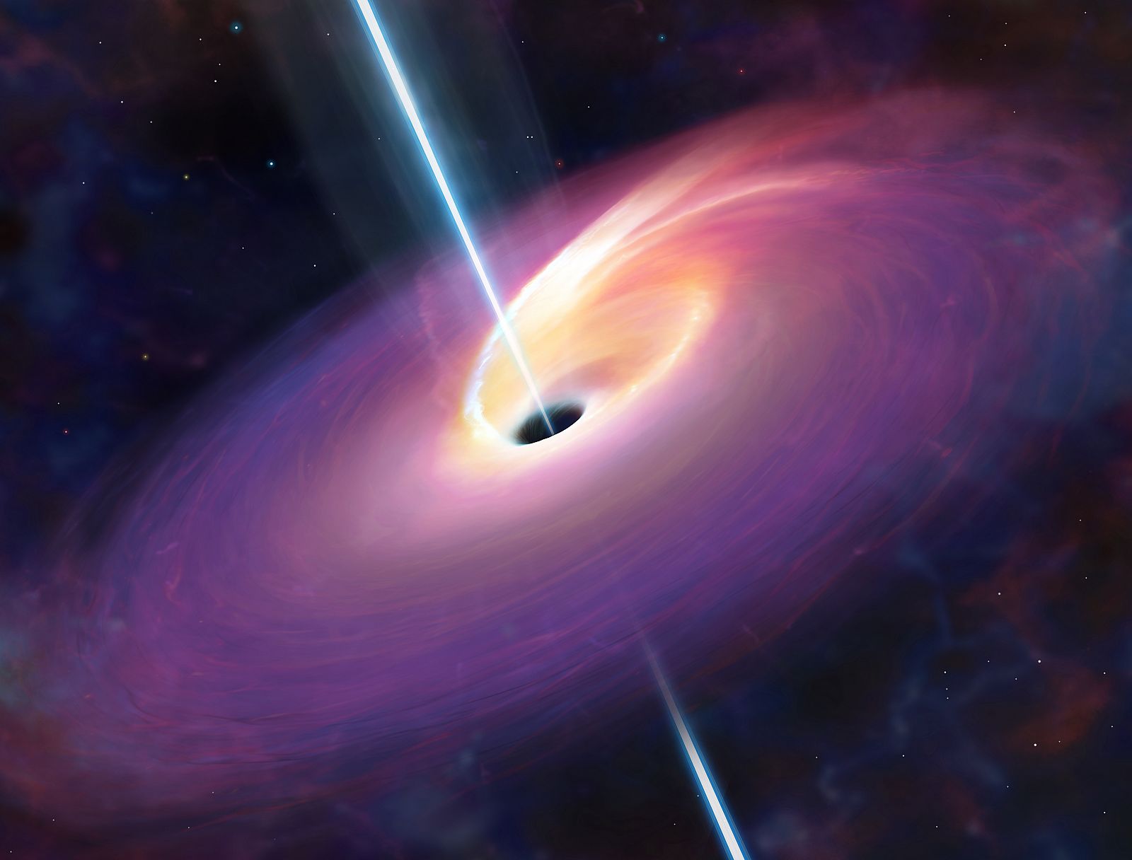 La estrella desapareció tragada por el agujero negro masivo