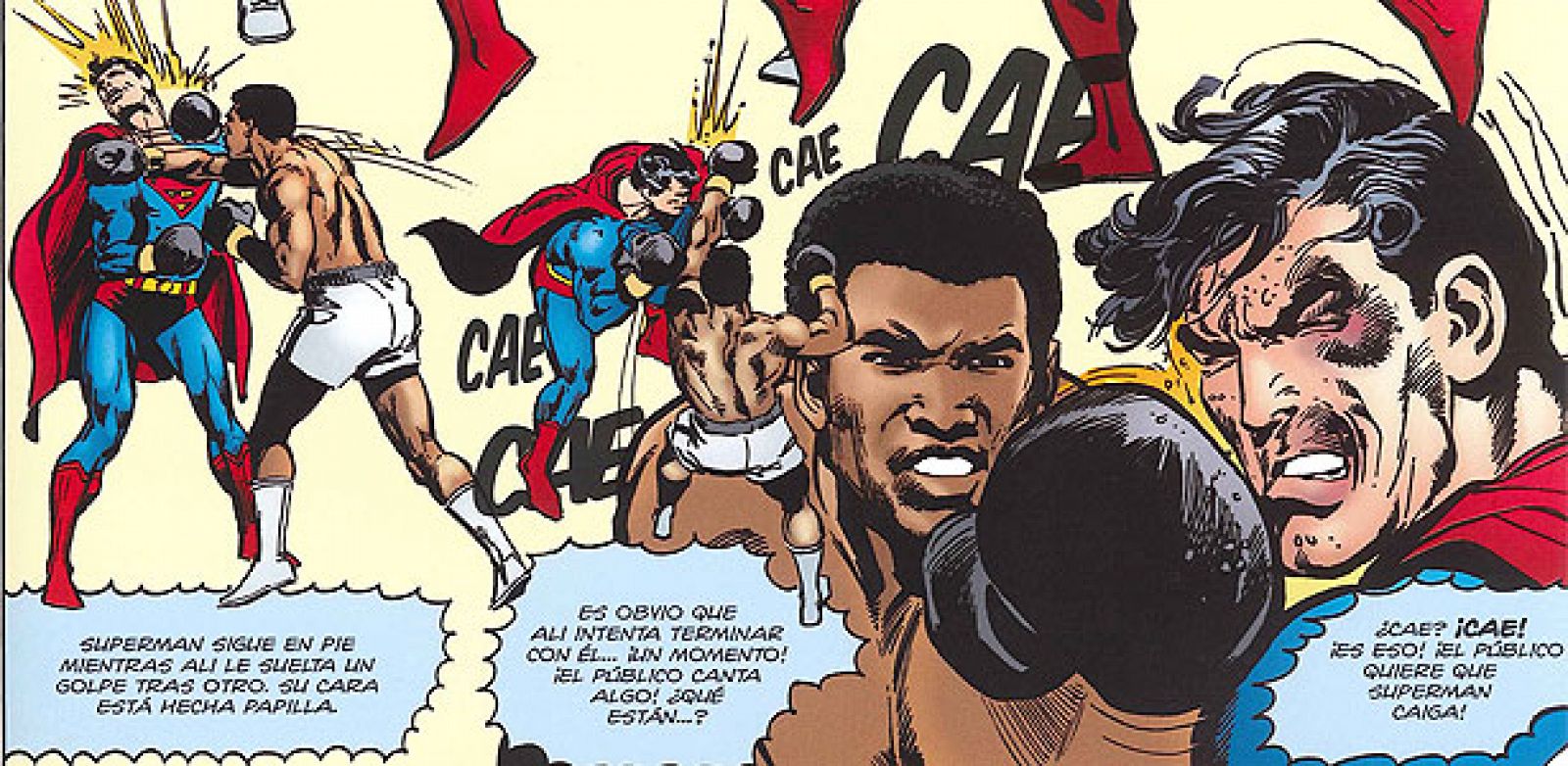 Viñetas de 'Superman Vs. Muhammad Ali', de Denny O'Neil y Neal Adams