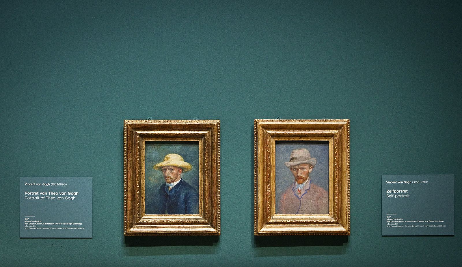 Un estudio concluye que  el autorretrato con sombrero de paja de Vincent Van Gogh (a la derecha) representa en realidad a su hermano Theo