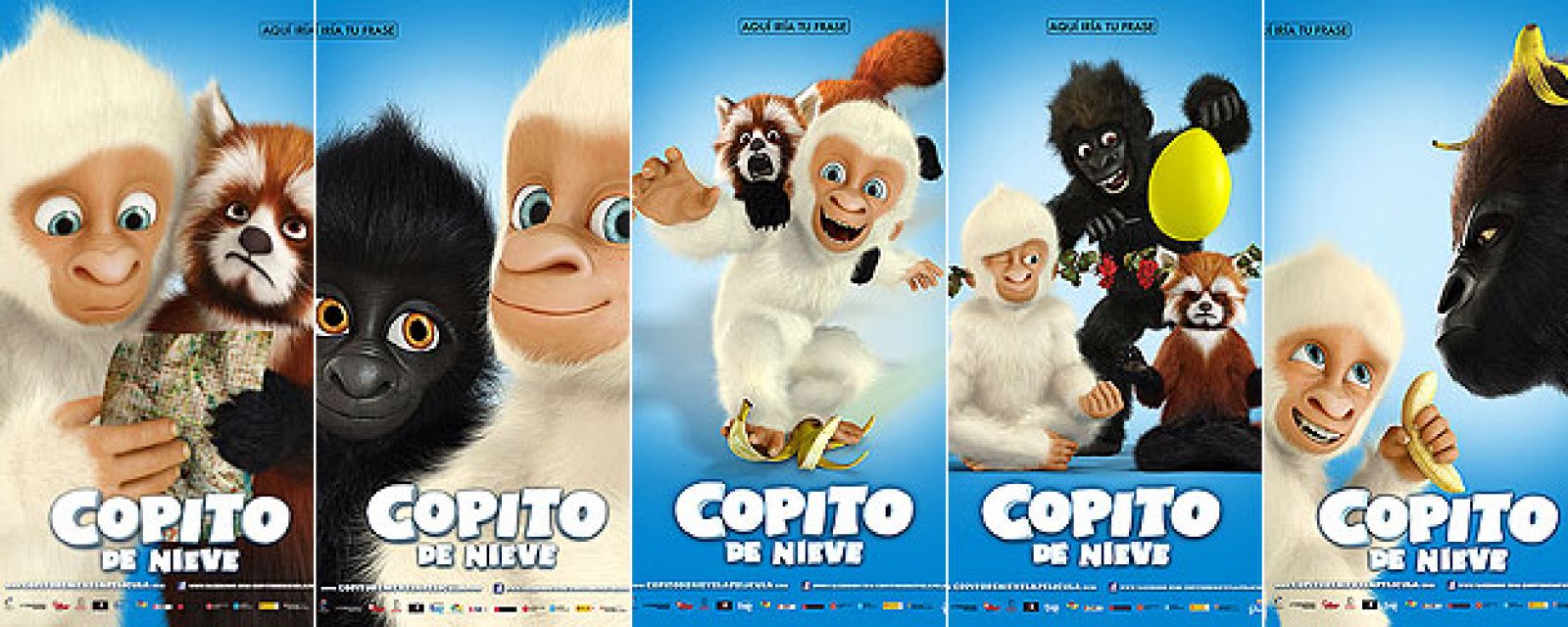 Los cinco carteles de 'Copito de Nieve'