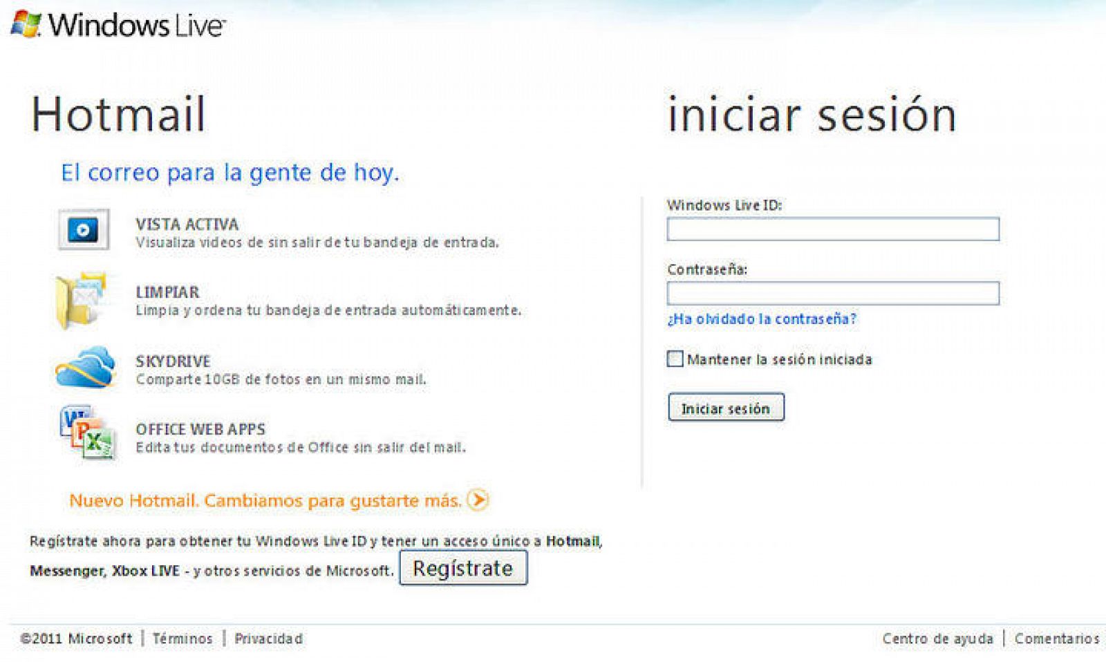 Electronico sesion hotmail iniciar español correo Gmail: el