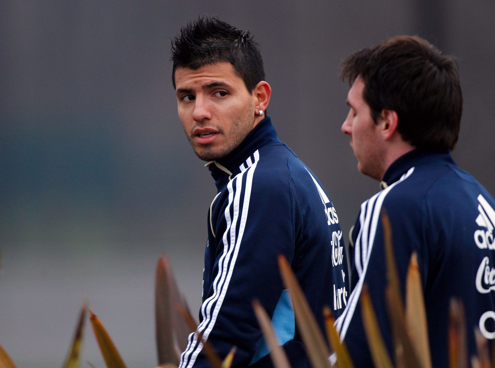 Sergio 'Kun' Agüero, en la concentración de la selección argentina, preparando el partido de cuartos de final de la Copa América ante Uruguay.