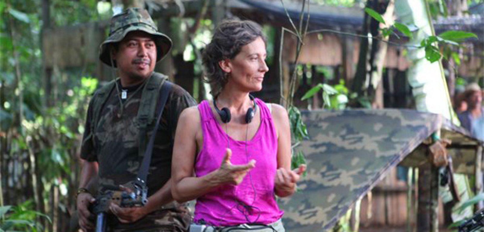 La directora, Silvia Quer, en un momento del rodaje de Operación Jaque.