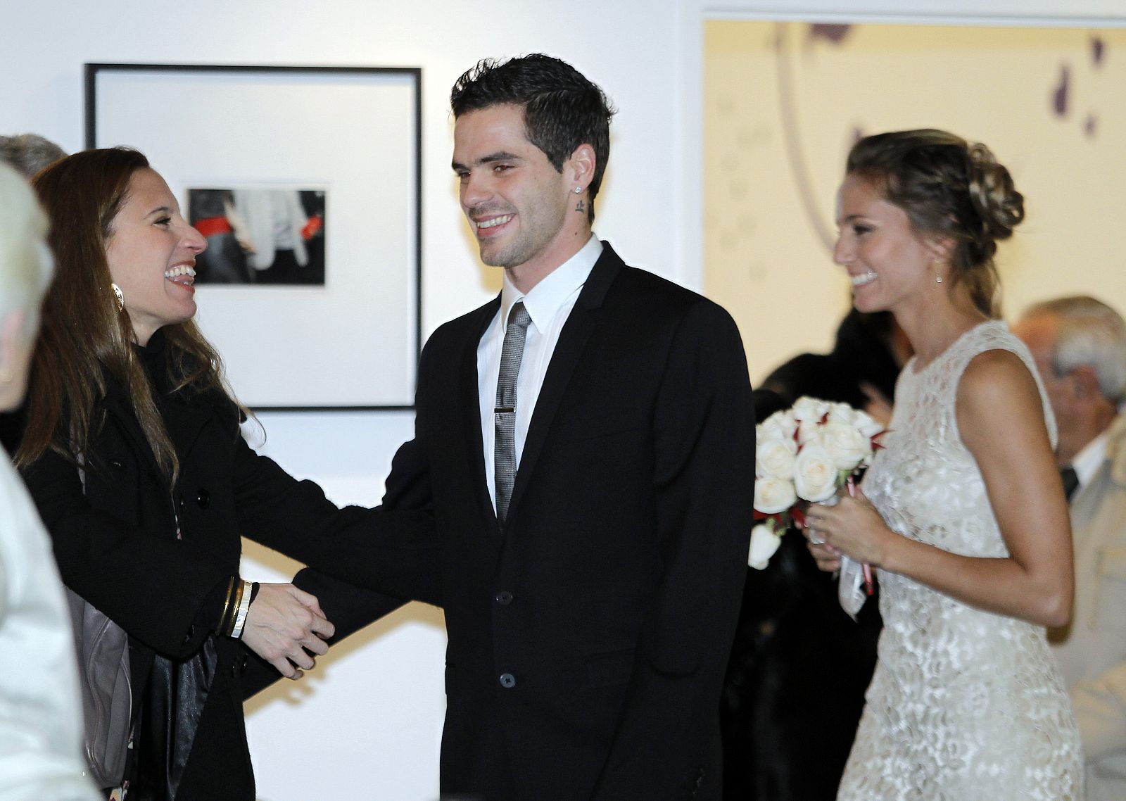 El futuro de Fernando Gago, recién casado con la tenista Gisela Dulko (en la imagen), parece estar en Boca Juniors