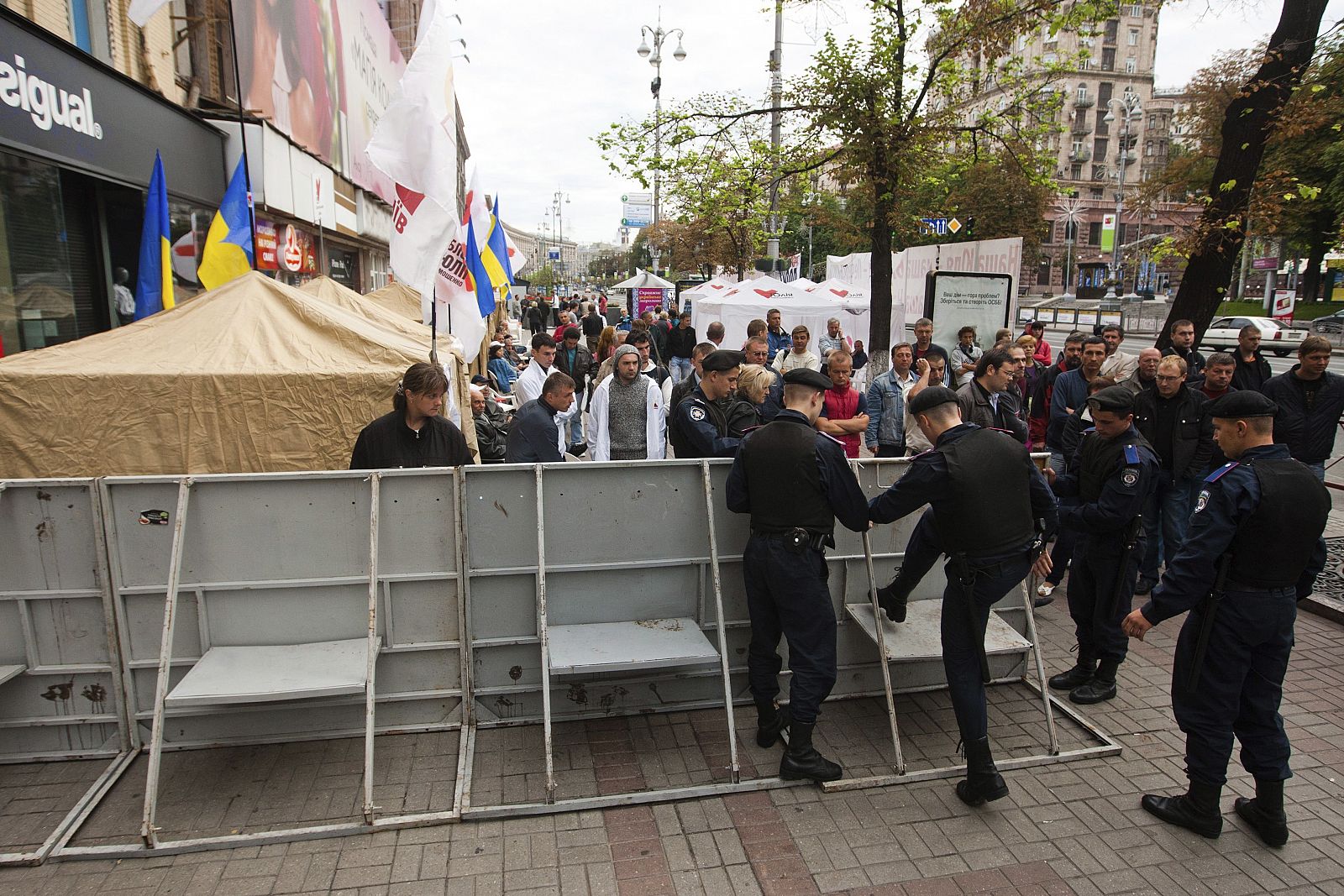 PROTESTA DE SEGUIDORES DE YULIA TYMOSHENKO