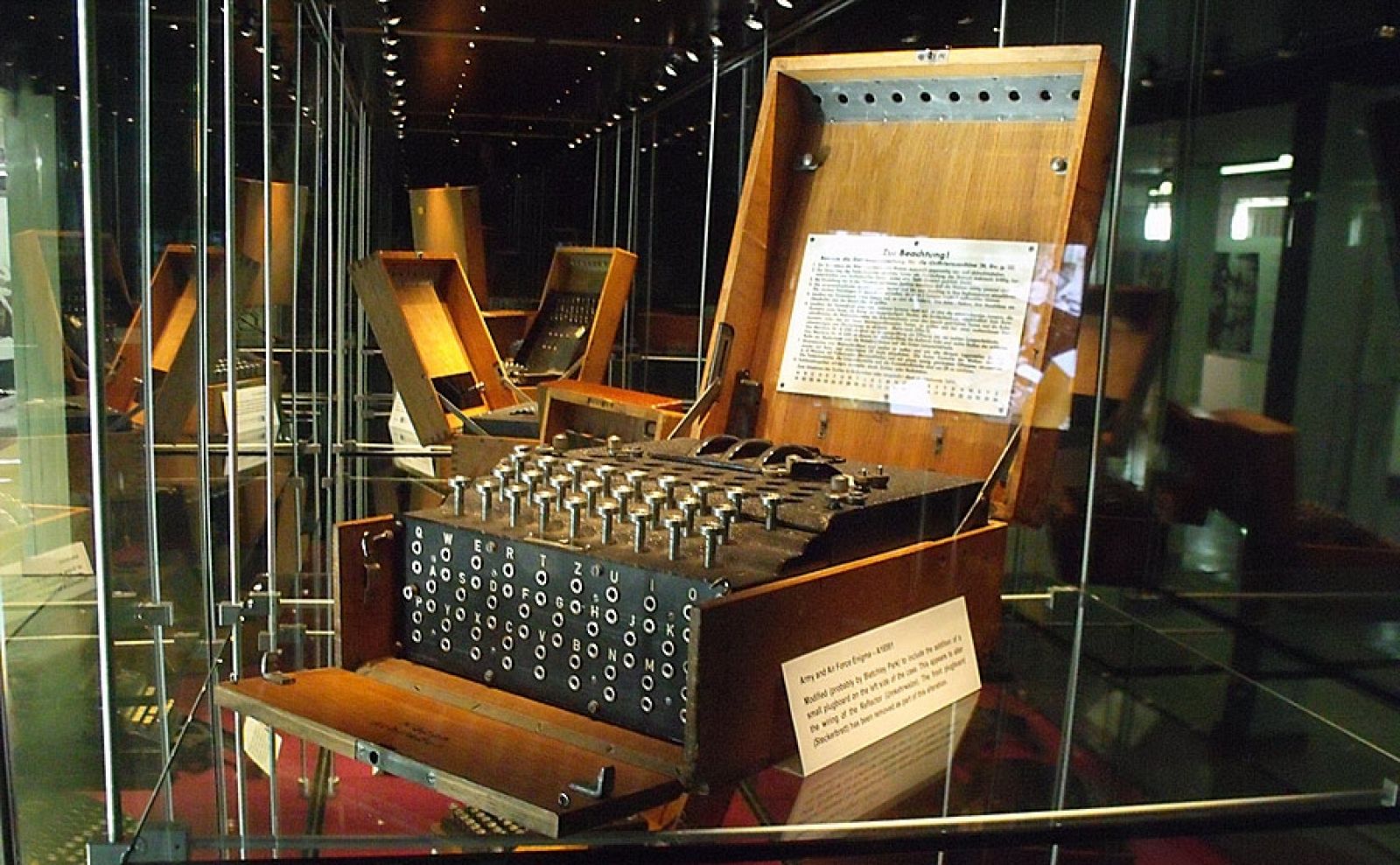 La máquina Enigma alemana era el objetivo de los trabajos de descifrado de códigos en Bletchley Park.