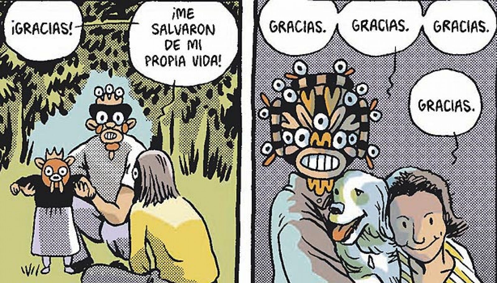 Viñetas de 'El reino salvaje', de Kevin Huizenga