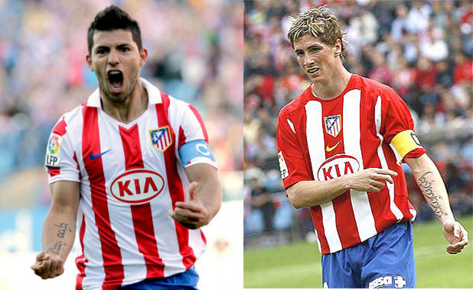 Dos emblemas y capitanes del club rojiblanco que han forzado su salida para avanzar en sus carreras, Fernando Torres y 'Kun' Agüero