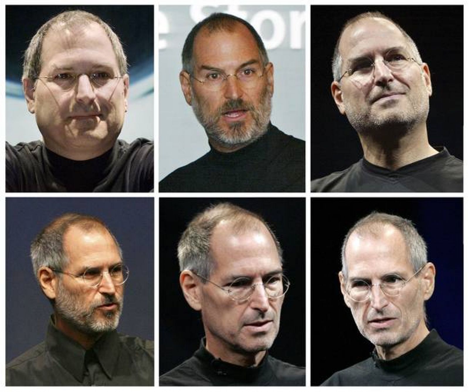 Combination file photos of Apple Inc CEO Steve Jobs