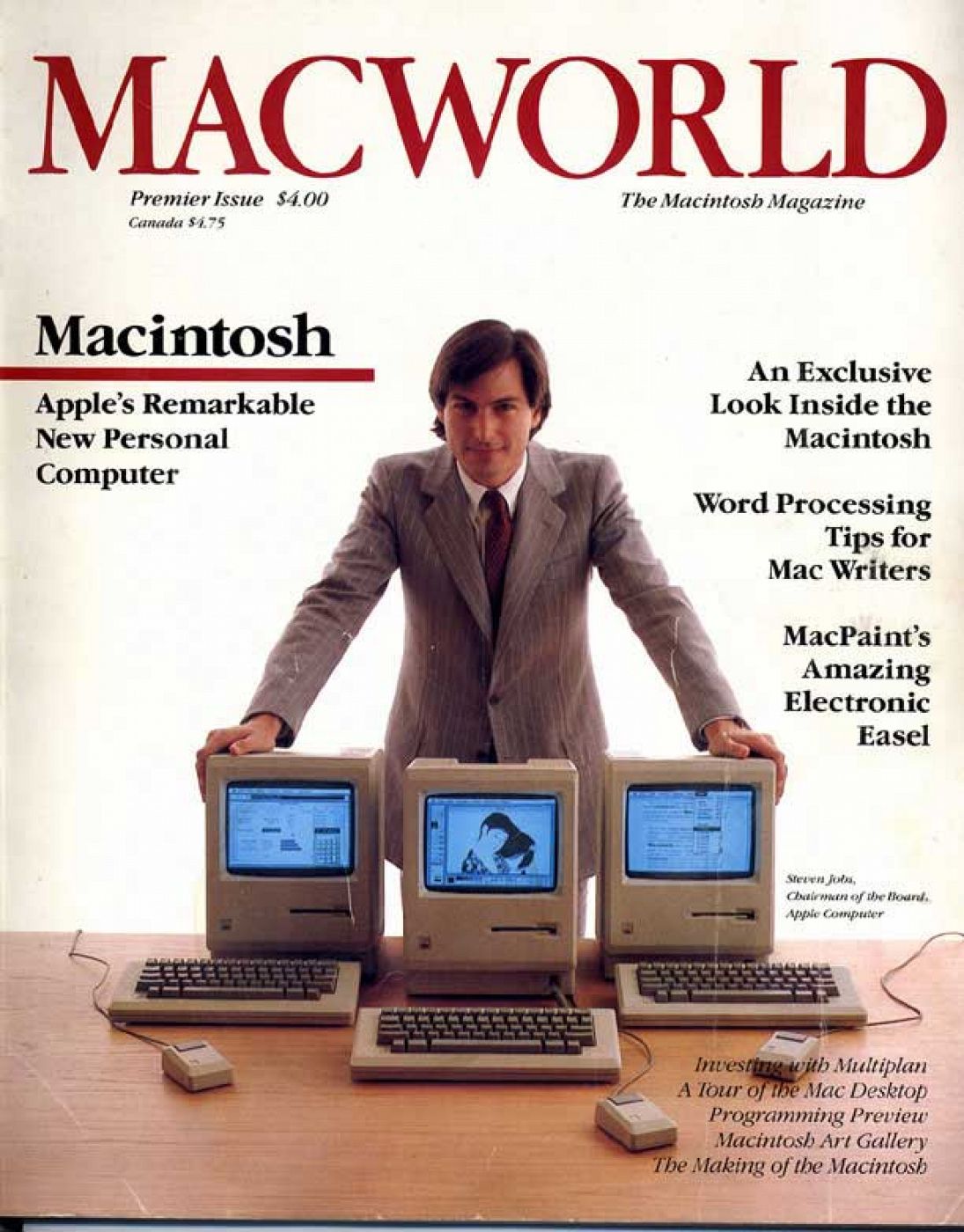 Ejemplar de la revista MacWorld en 1984, año de la presentación del primer Macintosh