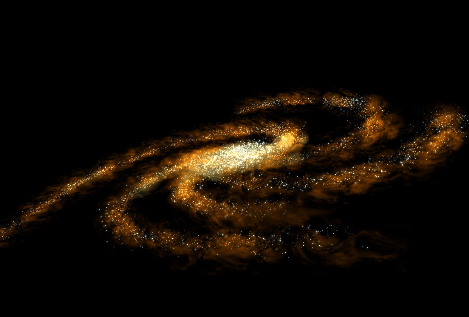 Los brazos de la Vía Láctea, producto de una colisión galáctica