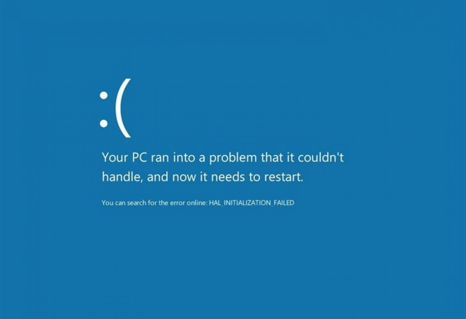 El pantallazo azul de Windows cambia de cara