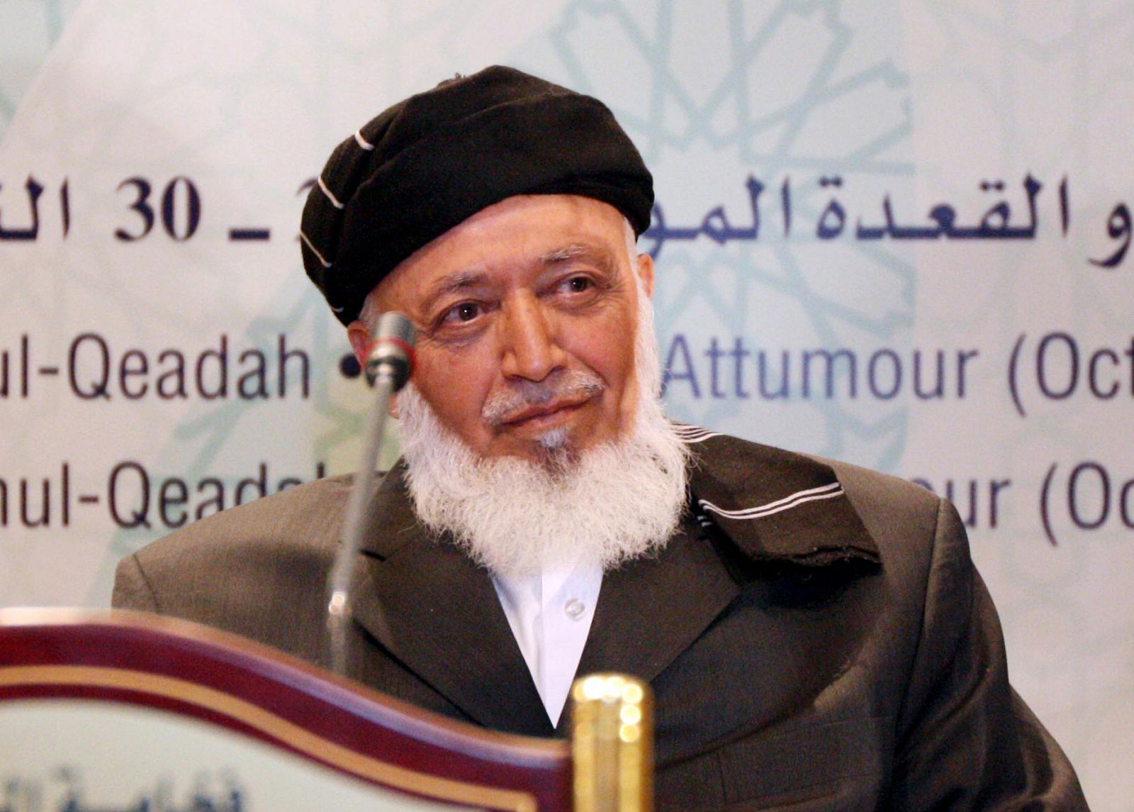 Burhanuddín Rabbani, jefe del Consejo de Paz encargado de negociar una solución política con los talibanes.