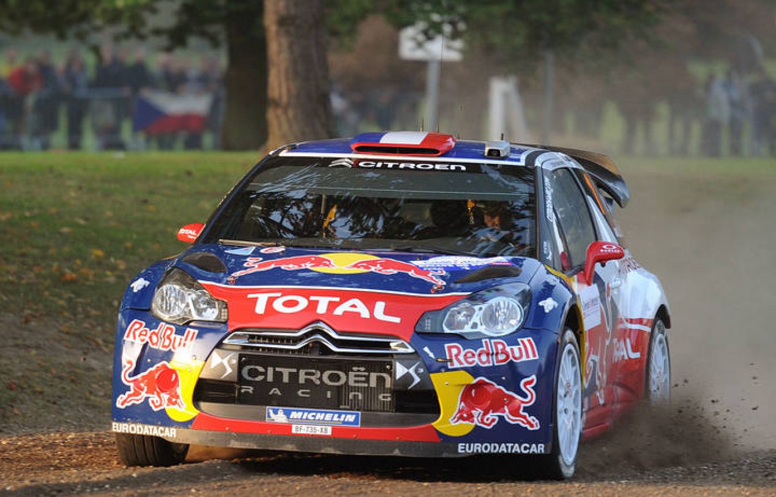 Sebastien Loeb, en un momento del 'shakedown' del Rally de Francia