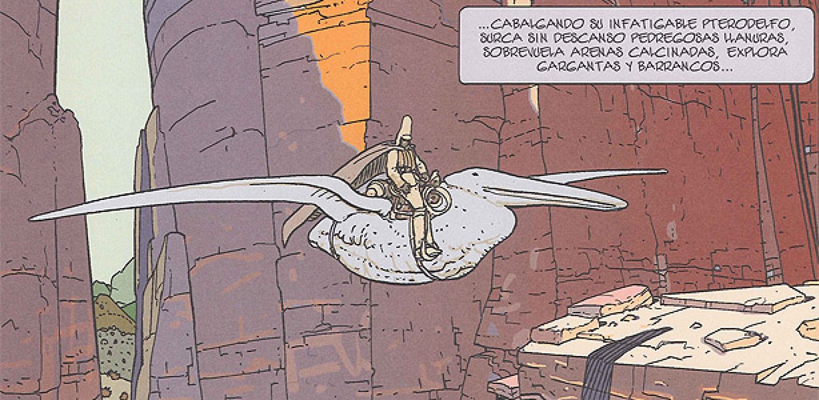 Viñeta de 'Arzak el vigilante', de Moebius