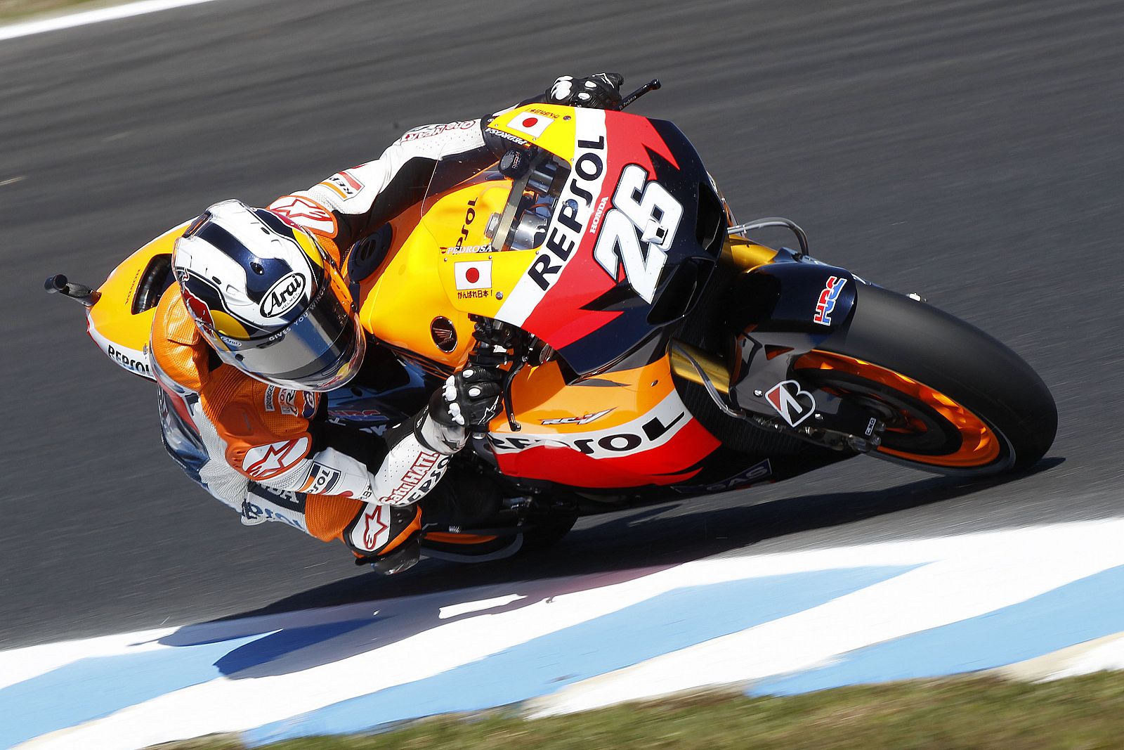 Dani Pedrosa fue la primera de las Honda.