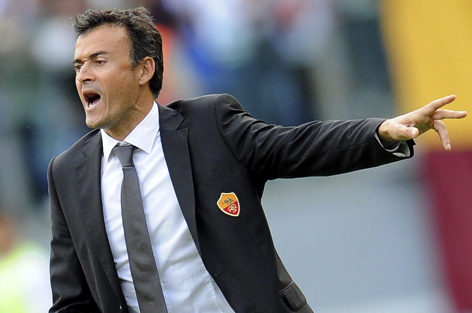 El entrenador de la AS Roma, Luis Enrique.