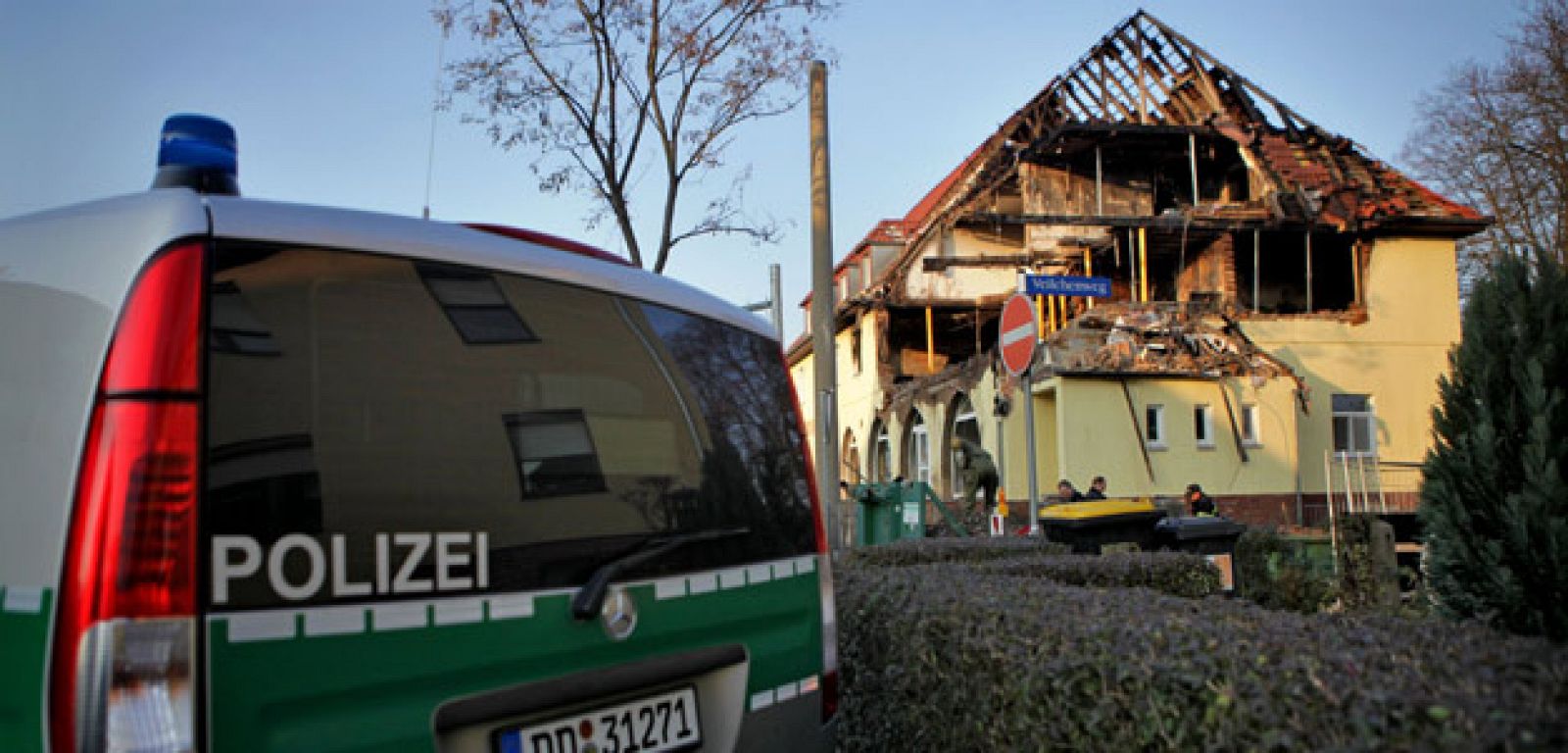 Imagen, tomada el 11 de noviembre, de la casa de la detenida por pertenecer a una célula terrorista de ultraderecha en Alemania