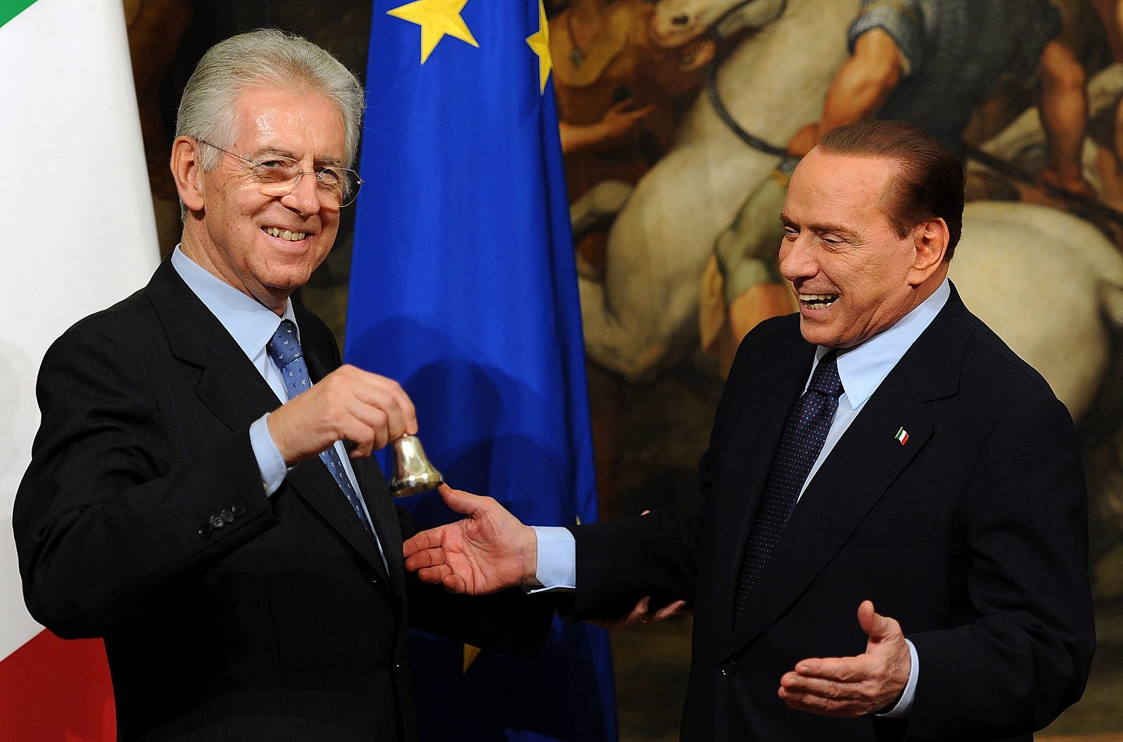 Mario Monti y Silvio Berlusconi