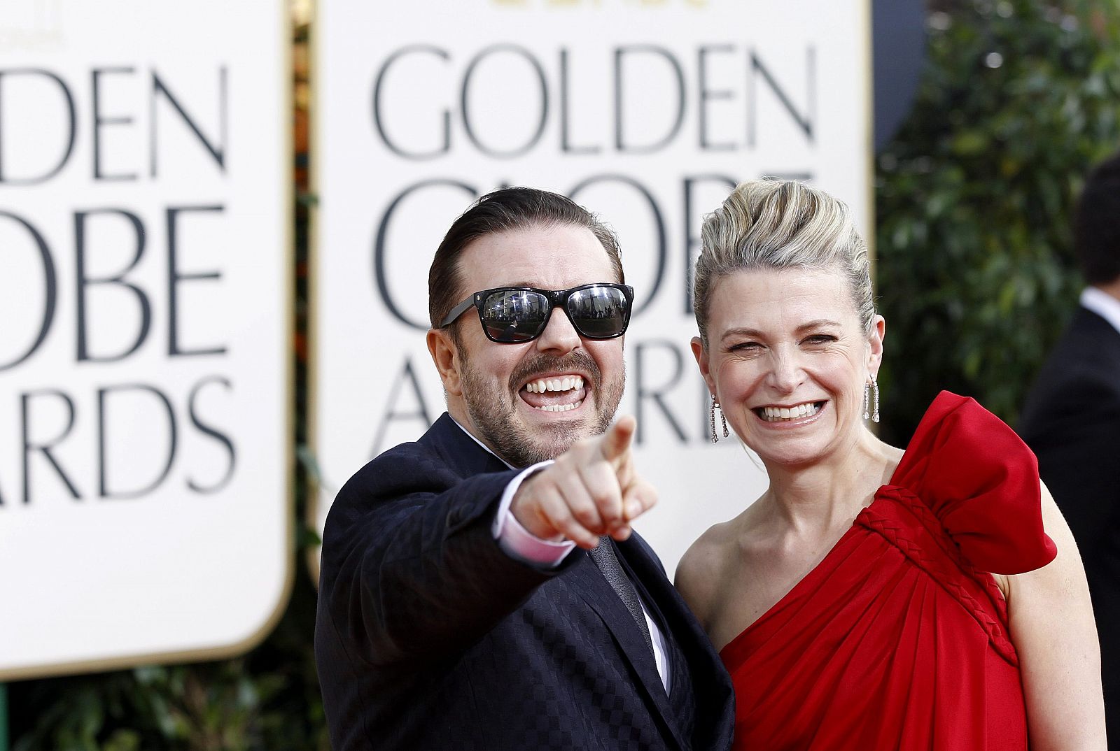 Ricky Gervais durante su llegada a la pasada edición de los Globos de Oro.