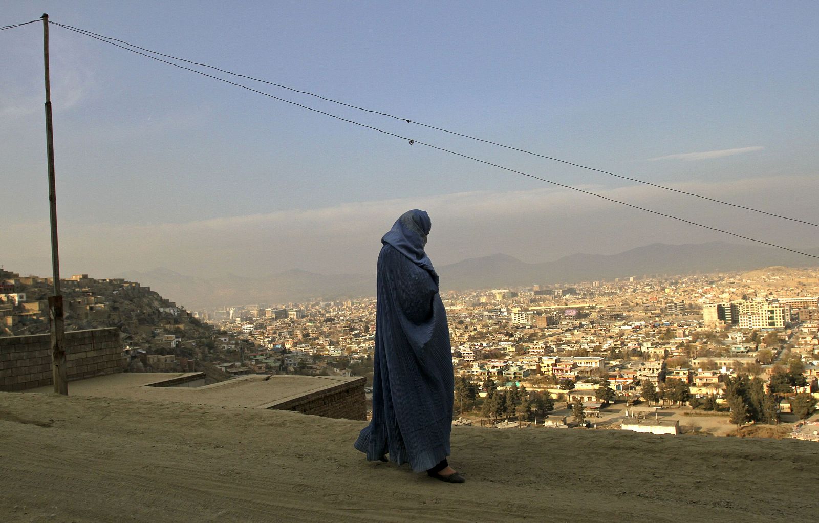 Una mujer en Kabul, Afganistán