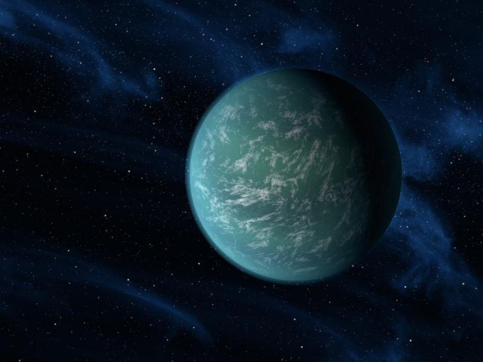 Concepción artística de Kepler-22b, un planeta que se encuentra en la "zona habitable" en torno a su Sol Image