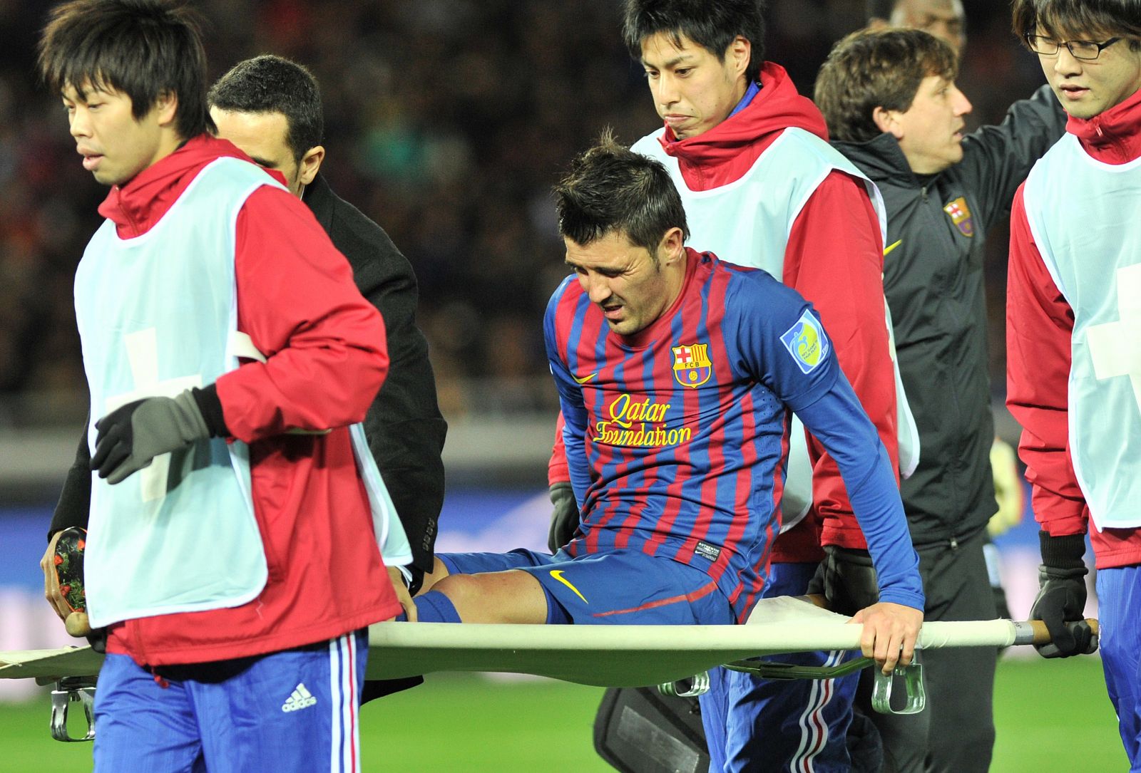 El jugador del FC Barcelona, David Villa