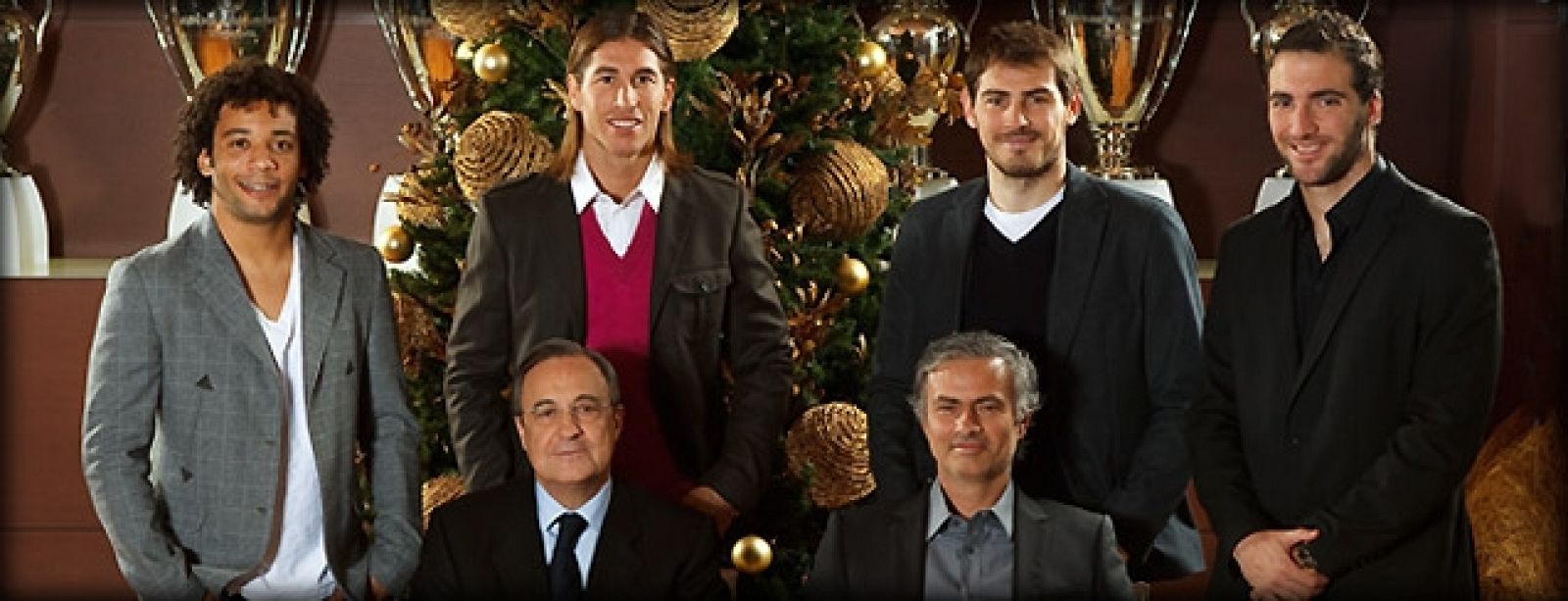Imagen de la felicitación navideña del Real Madrid