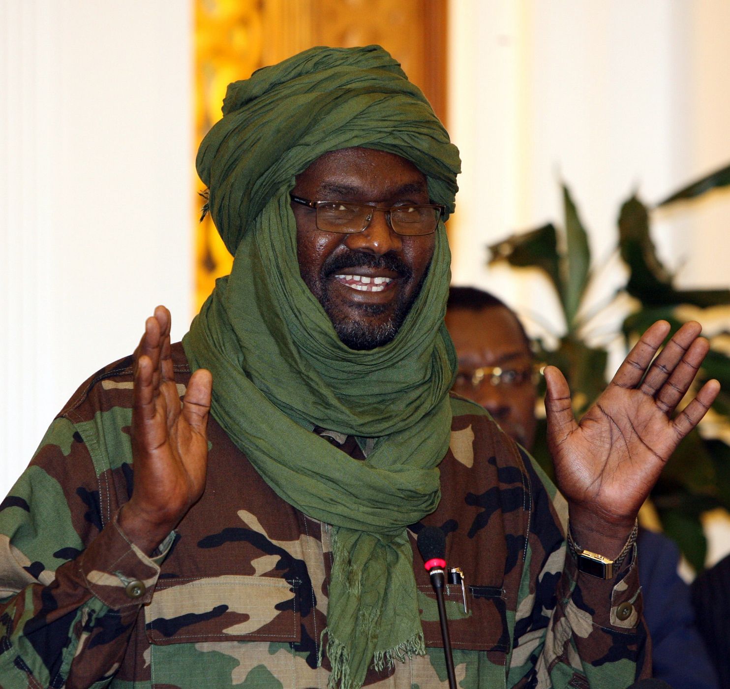 Jalil Ibrahim, máximo líder del principal grupo rebelde de Darfur, en una foto de 2009