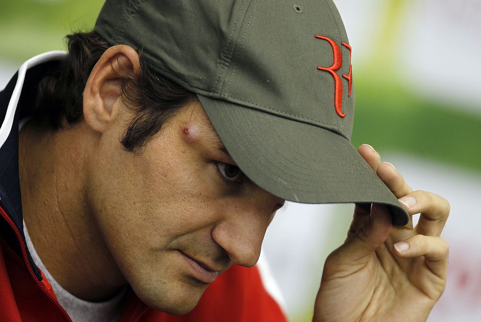 Imagen del tenista suizo Roger Federer en Doha.