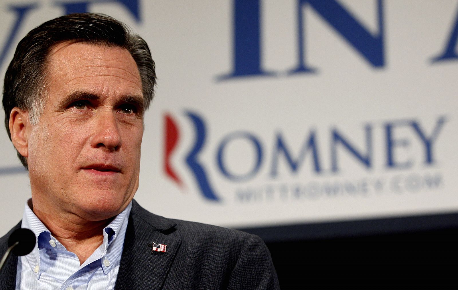 El exgobernador de Massachussets y candidato presidencial republicano, Mitt Romney.