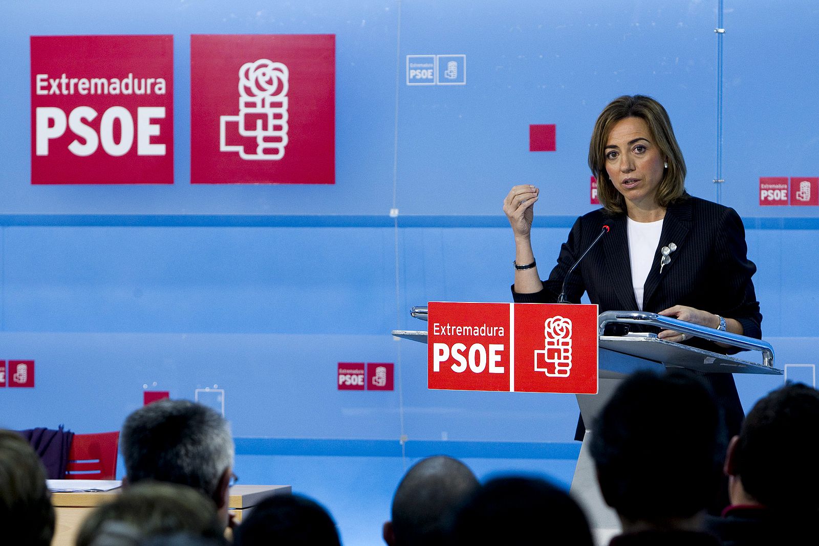 Carme Chacón durante la presentación del documento "Mucho PSOE por hacer"