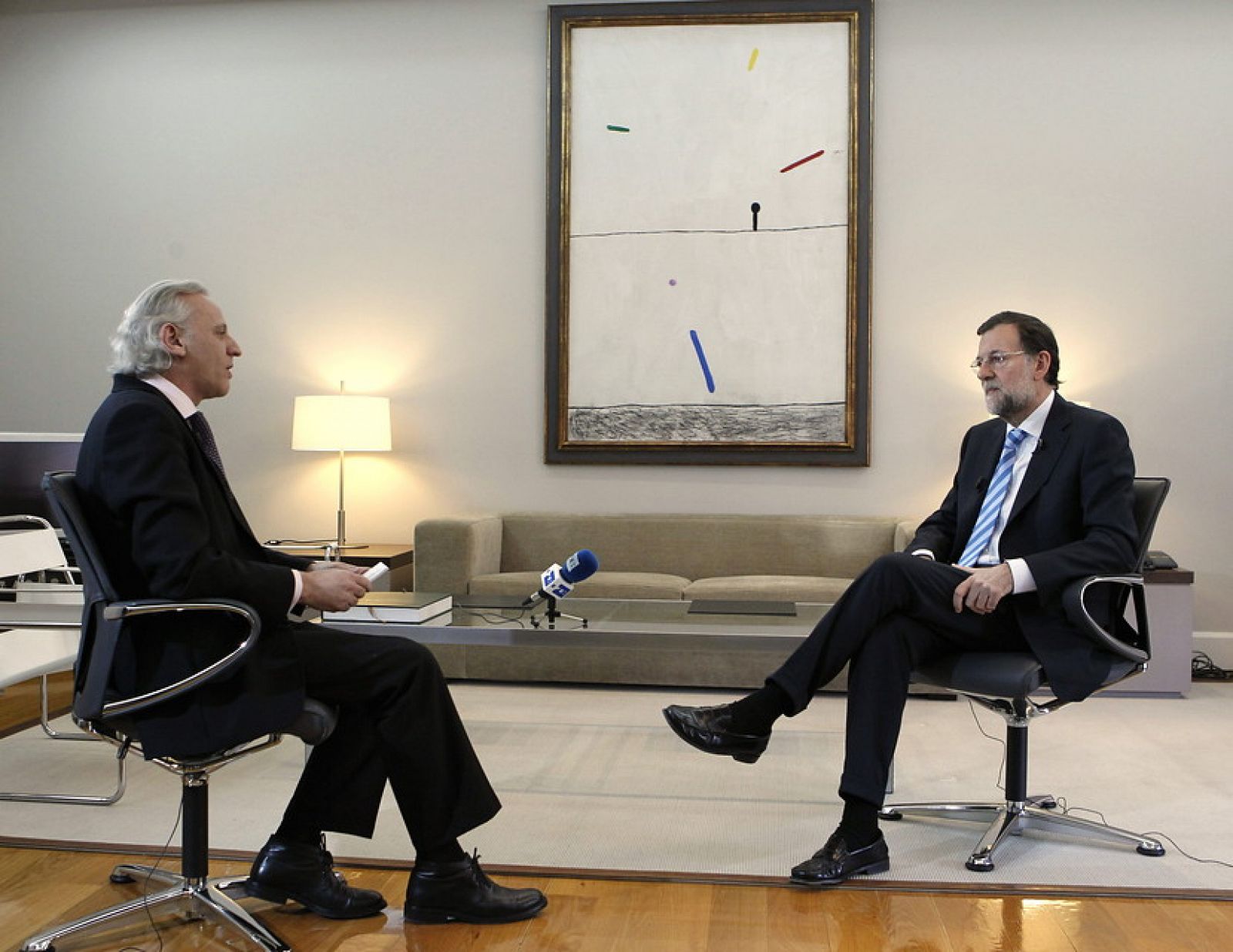 El rpesidente del Gobierno, Mariano Rajoy durante la entrevista concedida a Efe.