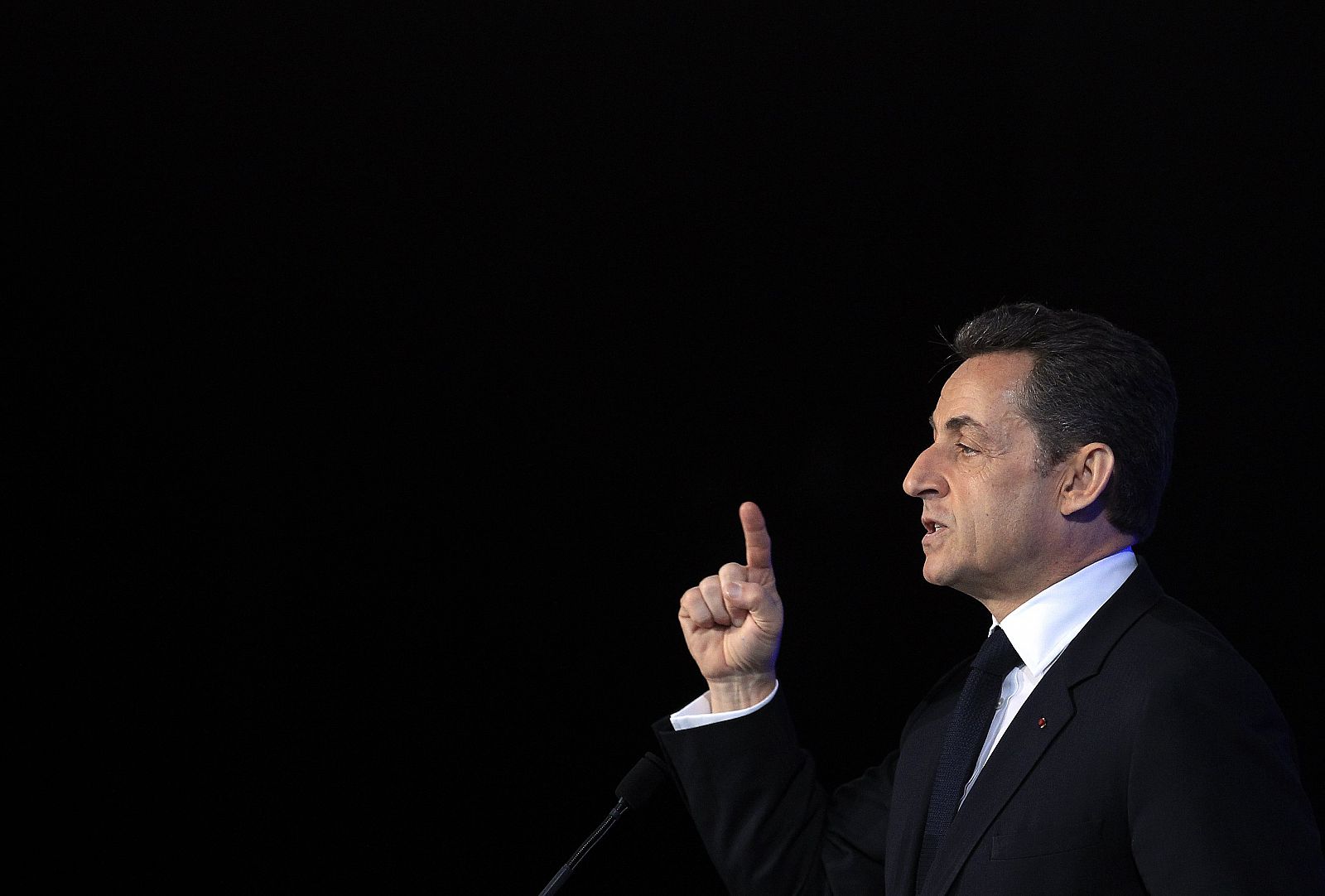 El presidente francés, Nicolas Sarkozy, durante una interevnción en Marsella