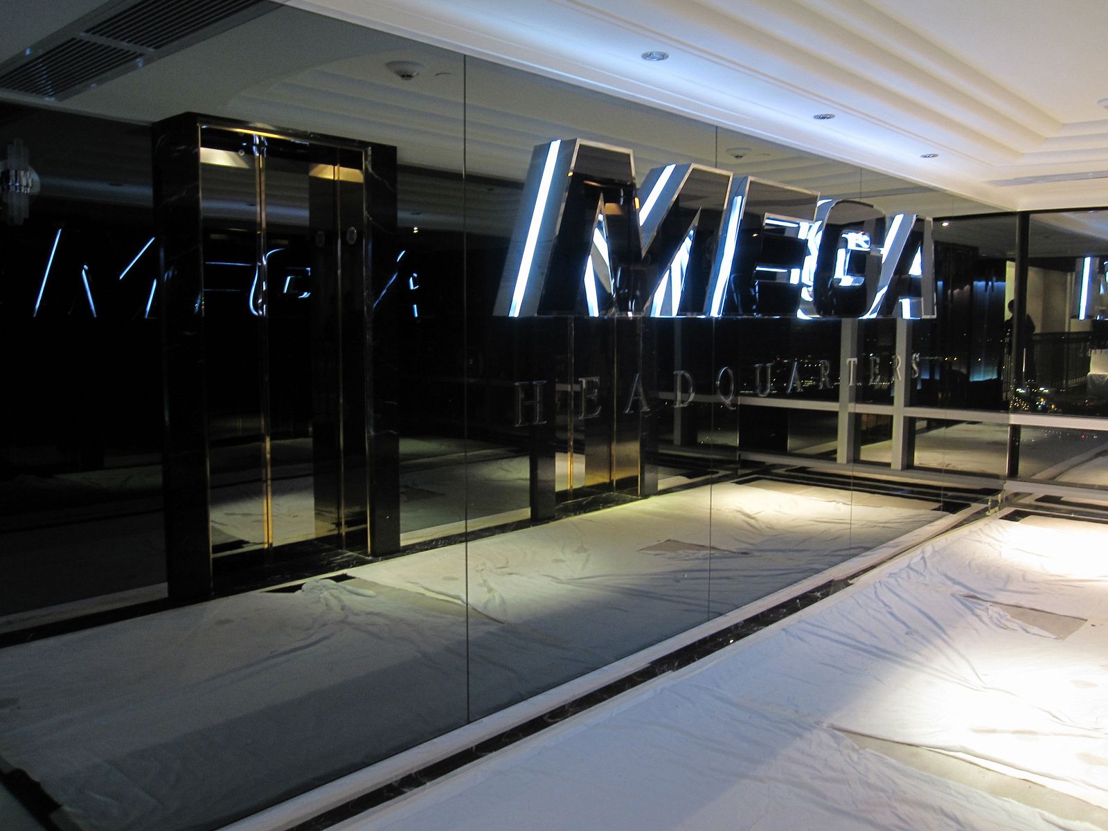 La entrada a las oficinas de Megaupload en Hong Kong