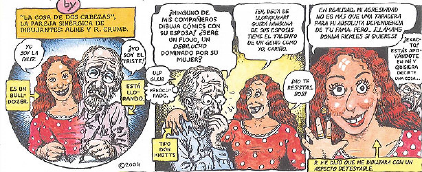 Viñetas de 'Háblame de amor', de Robert y Aline Crumb