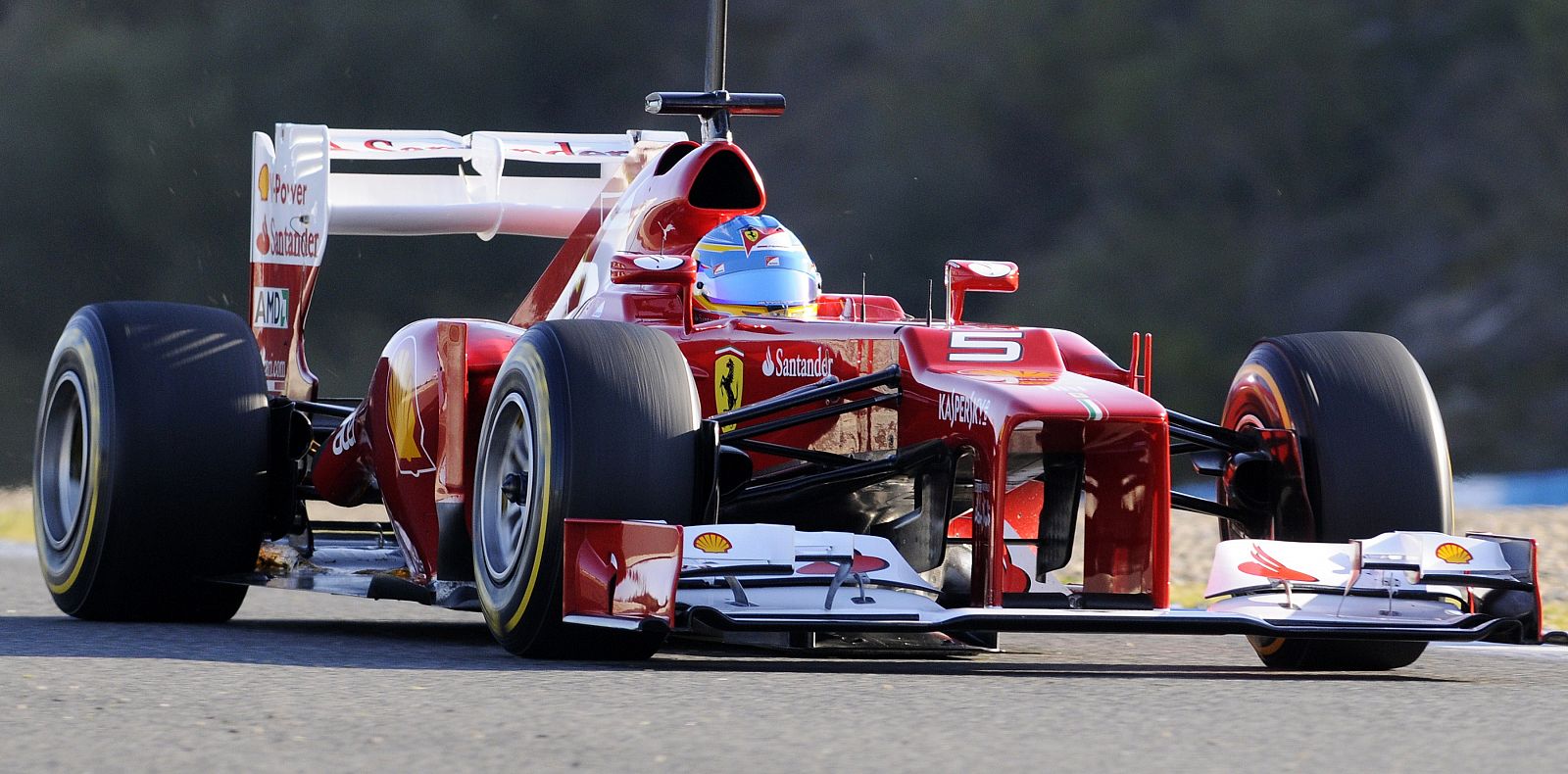Fernando Alonso, en la sesión matinal de los terceros entrenamientos del circuito de Jerez.