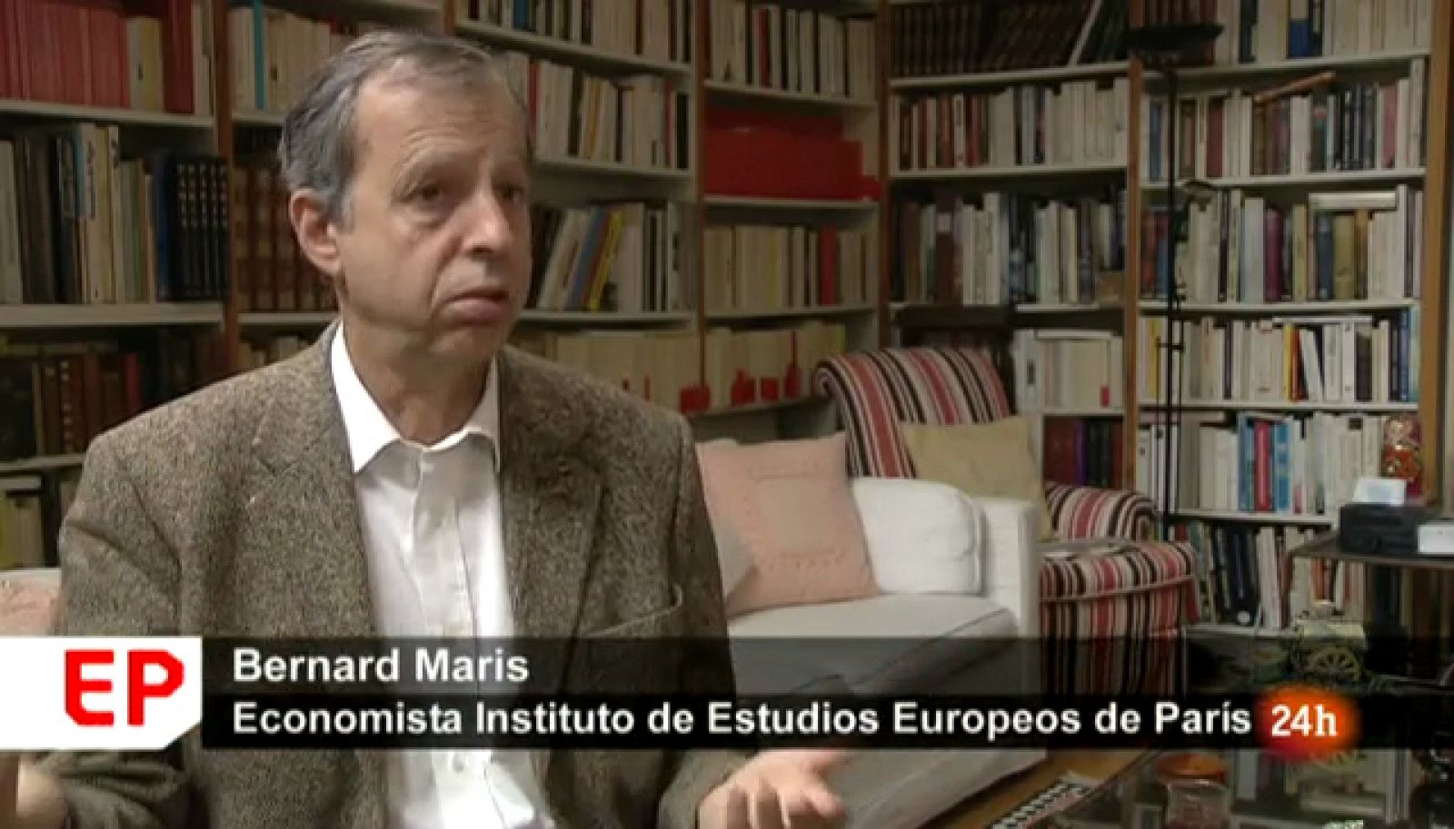 Bernard Maris en una instantánea del reportaje de En Portada "El desencanto de Europa"