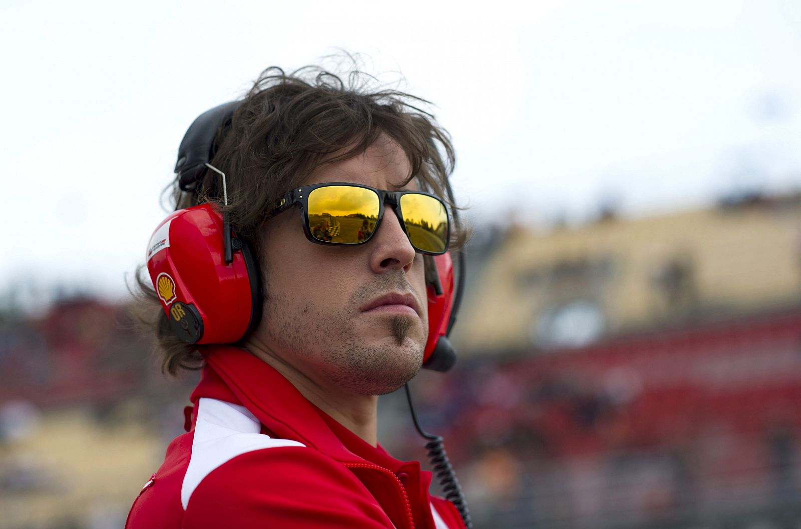 Fernando Alonso durante la tercera jornada de entrenamientos en Montmeló.