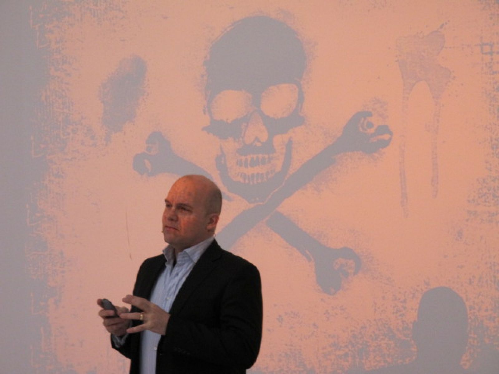 David Thompson, responsable de contenidos de Voddler, durante la presentación de la compañía en España