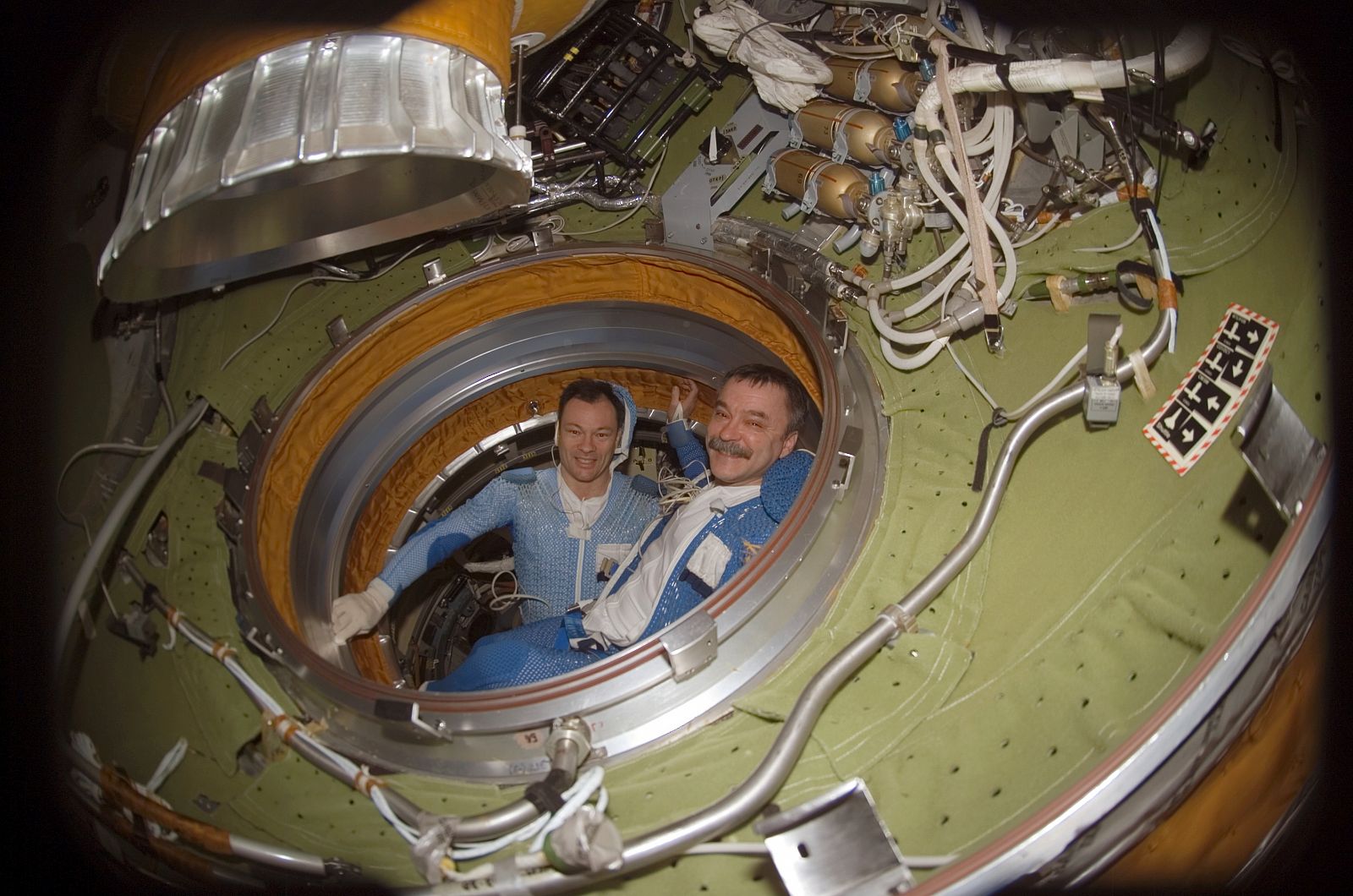 Miguel López Alegría y Mikhail Tyurin a bordo de la ISS bajo la comandancia de Tyurin