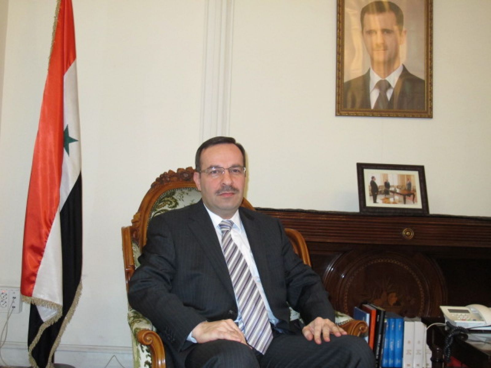 El embajador de Siria en Madrid, Hussam Edin Aala