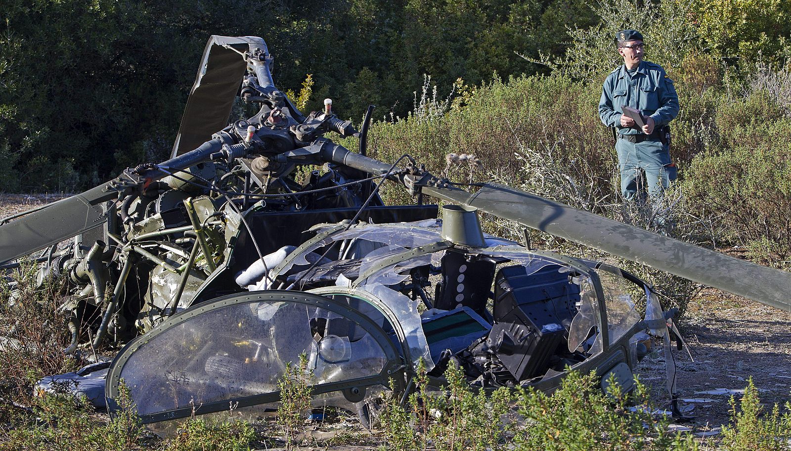 TRES FALLECIDOS EN UN ACCIDENTE DE HELICÓPTERO EN LEBRIJA (SEVILLA)