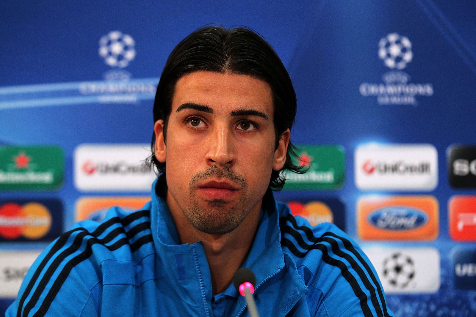 Sami Khedira, en la rueda de prensa previa al partido de Liga de Campeones