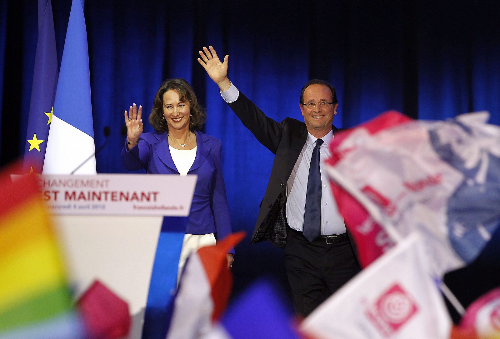 Royal y Hollande juntos en campaña