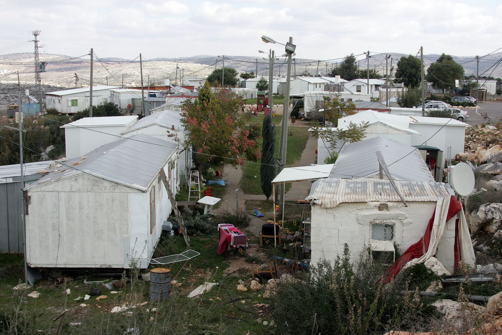 Imagen de la colonia ilegal de Bruchin, en Cisjordania